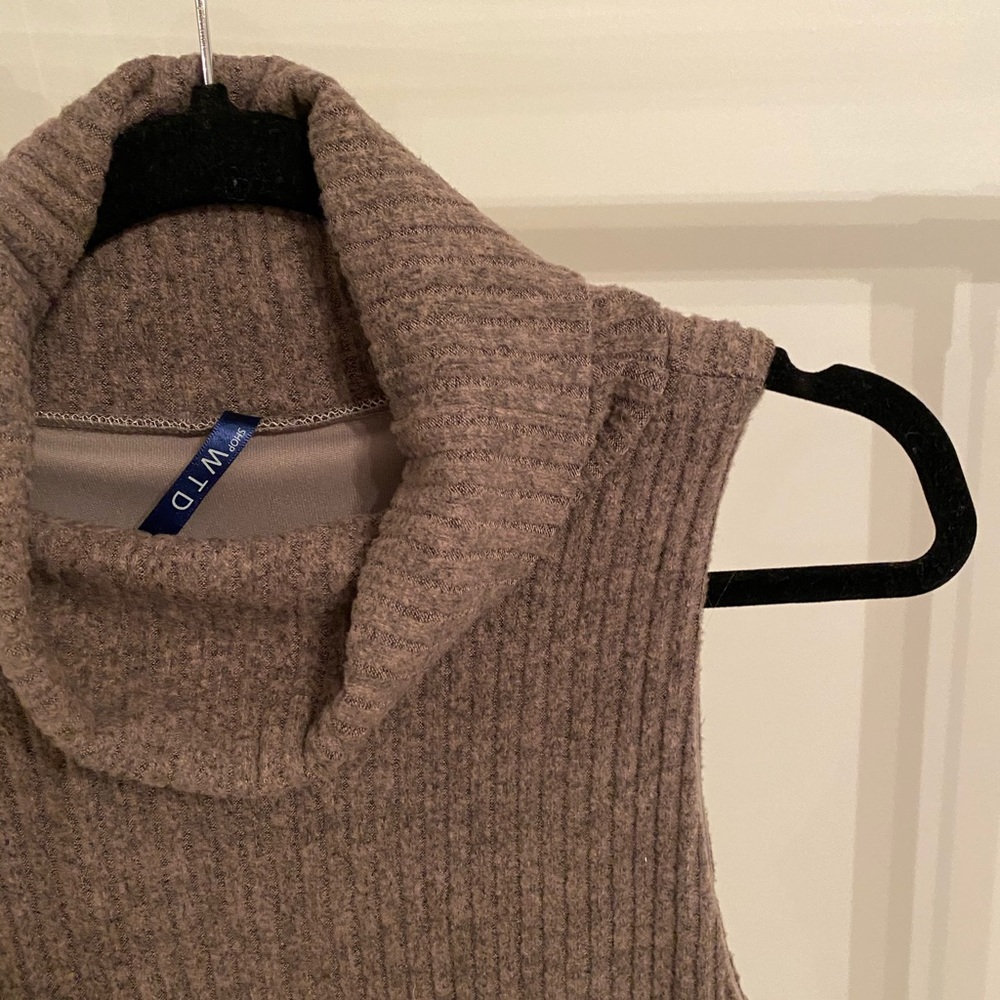 Shop WTD Turtle Neck Midi Sweater Dress